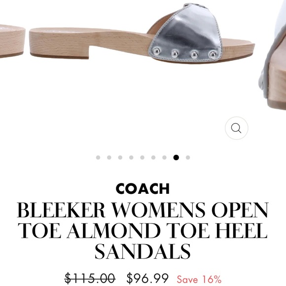 Beautiful BRAND NEW Coach Bleeker Sandals - Picture 4 of 6